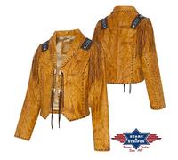 AZTECA veste à franges western Stars and Stripes Femme