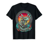 Aztèque Axolotl Mythologie Mexicaine Inca Maya Indigène T-Shirt