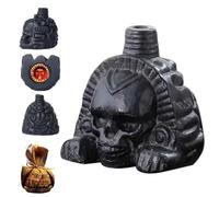 Aztèque Mort Sifflet, Fort Criant Mort Sifflet, Authentique Humains Cris Sifflets Avec Sac Rangement, Uniques Fort Crâne Guerre Aztèque Sifflets Collection Objet, Pour Halloween Jour Des Morts