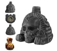 Aztèque Mort Sifflet, Fort Criant Mort Sifflet, Authentique Humains Cris Sifflets Avec Sac Rangement, Uniques Fort Crâne Guerre Aztèque Sifflets Collection Objet, Pour Halloween Jour Des Morts