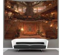 Aztèque Murale À Suspendre, Style Cabane dans les arbres Tapisserie Esthétique,pour Chambre Dortoir Fête Décoration De La Maison Pour Le Salon 70cmx100cm
