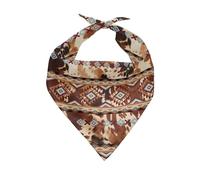 Aztèque Tribal du Sud-Ouest De L'Ouest Écharpe Triangulaire Polyester Foulard pour Chien Doux Et Confortable Triangle pour Chiens Petite, Moyenne Et Grande Taille