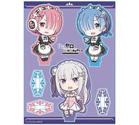 Azu Maker OVA Re:Zero - Starting Life in Another World Memory Snow Présentoir en acrylique pour personnages Emilia & Rem & Ram