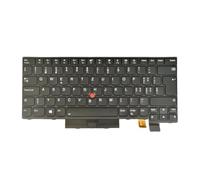 AZUBAYCOM Clavier de rechange pour ordinateur portable Lenovo ThinkPad T470 T480 A475 A485 01HX445 01HX485 01HX525 01AX514 01AX555 01AX596 (disposition QWERTZ suisse allemande, rétroéclairée)
