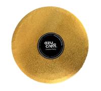 Azucren, Carton Gateau Patisserie, Plateau Patisserie, Extra Solide pour la Présentation des Gâteaux, Apporte Stabilité et Elégance à tous vos Gâteaux, Doré, 25 cm