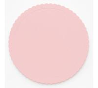 Azucren, Carton Gateau Patisserie, Plateau Patisserie, Extra Solide pour la Présentation des Gâteaux, avec Bord Festonné, Apporte Stabilité et Elégance à tous vos Gâteaux, Rose, 20 cm