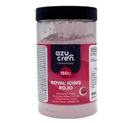 Azucren, Glacage Gateau, Decoration Gateau Comestible, Glacage Patisserie Parfait pour une Utilisation avec Poche A Douille Patisserie, Il Suffit D'ajouter De L'eau Et C'est Prêt (150 G, Rouge)