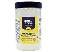 Azucren, Glacage Gateau, Decoration Gateau Comestible, Glacage Patisserie Parfait pour une Utilisation avec Poche A Douille Patisserie, Il Suffit D'ajouter De L'eau Et C'est Prêt (150 G, Jaune)