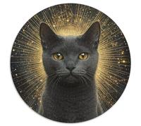 Azul ruso 1000 Piezas Rompecabezas Redondo Adultos Para Niños Circular Puzzle Niños Portátil Tapete Juguete EduGatoivo Para Decoración Del Hogar 1000pcs (67.5x67.5cm)