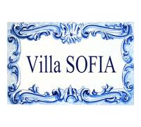 Azul'Decor35 - Plaque de rue personnalisée en céramique - 20 x 30 x 0,8 cm - Rectangulaire - Contemporain avec une touche Rustique