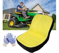 AzulLanse Grande housse de siège LP92334, housse de siège rembourrée et imperméable pour tondeuse à gazon avec siège conducteur, compatible avec sièges de tondeuse John Deere et Gator, avec sac de