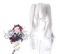 Azur Lane Cosplay perruque argent blanc longue perruque synthétique résistant à la chaleur Azur Lane Vampire Anime Costume perruques avec puce queues de cheval KUZ472