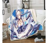 Azur Lane HMS Belfast 1288 Impression numérique 3D animée Couverture en micro polaire ultra-douce en flanelle entretien facile