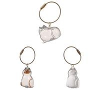 AZURAOKEY Porte-clés Capsule Souvenir de Poils d'animaux - Flacon Transparent de Conservation de Poils de Chat & Cadeau commémoratif pour propriétaires d'animaux