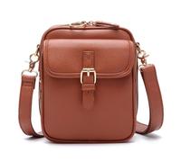 AZURAOKEY SCULPTURE SAGE CROSSBOCK - 2025 Nouveau sac antivol en cuir vintage avec 10 emplacements de carte, Sculpture réglable 8f Pourse pour femmes