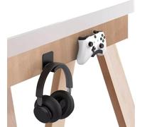 AZURAOKEY Support de casque adhésif universel pour casque sous le bureau, support de casque à coller sans perçage - Support mural pour casque de jeu