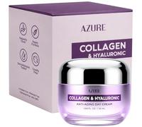 Azure Crème de jour anti-âge au collagène et hyaluronique Hydratante Rafraîchissante et raffermissante Réduit les rides et ridules retient l'humidité Revitalisant la peau Fabriqué en Corée 50 ml