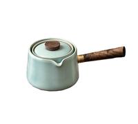 Azure Ru Kiln Side Pot à thé Creative Home Outdoor Pot Trois tasses - [Lite]