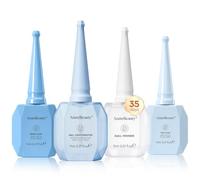 AZUREBEAUTY Base & Top Coat & Déshydrateur pour ongles & Nail Primer 11 ml | Kit complet de préparation des ongles avec déshydrateur, apprêt, améliore l'adhérence et la brillance, cadeau de nail art DIY