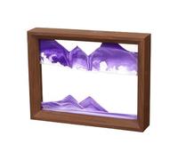 AzureLeap Images de sable à tourner 3D Sandscape l'art du sable en mer profonde Peinture de sable fluide Image de sable Cadeaux Sablier Décoration esthétique pour bureau, salon, bureau, adultes et
