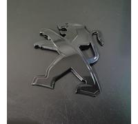 AzurePure Auto 3D Logo pour Peugeot 208 2012-2019,ABS Car Emblem Décalcomanies pour Voitures Imperméable Voiture Décorations Autoadhésif Pièces Détachées Auto,Black-A