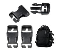 AzureRay Boucles Enfichables avec Boucle Sac à Dos, Lot de 2 Fermetures à Clic, Faciles à Installer sans Retirer les Fils, pour Réparation de Sacs à Dos et Colliers pour Animaux