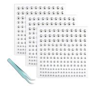 AzureRay Faux Piercing Strass Visage, Lot de 3 Piercings Adhésifs Argentés pour Lèvres/Sourcil/Nombril, Style Y2K Punk, Faux Percing Non Pénétrant