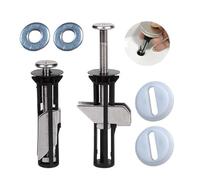 AzureRay Kit de fixation abattant wc, fixation cuvette WC et fixation lunette WC universel, 2 pièces avec vis d'expansion réglables pour une installation facile