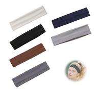 AzureRay Lot de 6 Bandeaux Cheveux Femme - Bandeaux de Sport Anti-Sueur pour Yoga - Élastiques Doux et Fins Antidérapants