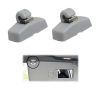 AzureRay Support de Voiture pour Pare-Soleil, Lot de 2 Crochet à Clip pour Pare-Soleil, Compatible avec VW Caddy, Golf Mk4, Sharan, Passat, Polo, Amarok, Transporter T5, Touran, Seat Ibiza, Leon