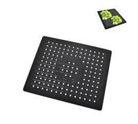 AzureRay Tapis d'évier antidérapant en silicone, Très épais, découpable,design nid d'abeille - Protection évier cuisine, tapis fond évier - Idéal pour vaisselle, frui (Carrée)