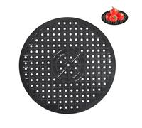 AzureRay Tapis d'évier antidérapant en silicone, Très épais, découpable,design nid d'abeille - Protection évier cuisine, tapis fond évier - Idéal pour vaisselle, frui (Ronde)