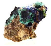 AZURITE + MALACHITE en provenance de FRANCE, Villefranche d'Albigeois - Pierre Naturelle Rare et Puissante 300.0 ct - Certificat d'Authenticité