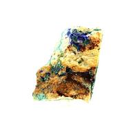 AZURITE + MALACHITE - Pierre Naturelle en Provenance de France, Le Pradet, Var - Pierre semi-précieuse, minéral bleu-vert, propriétés de guérison - 1990.0 ct - Certificat d'Authenticité Inclus 110 x 8