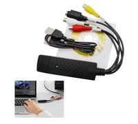 Azushwer Convertisseur VHS vers numérique, convertisseur VHS vers DVD RCA vers USB convertisseur vidéo USB pour magnétoscope TV Hi8 vers DVD numériseur pour PC TV, Mac Windows Vista