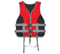 AZVFLY Gilet de Sauvetage pour Adulte: Gilet de Sauvetage en Tissu Oxford 600D avec Boucle Réglable, Un Cadeau pour Les Amateurs de Sports Nautiques Adapté à la Natation, au Surf, au Jet Ski(Red,XL)