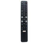 Azwok Télécommande RC802N YUI4 pour TCL TV U55C7006 U65X9006 U75C7006 U55P6046 U60P6046 U49P6046 U43P6046 U65S990