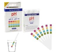 AZWOOD Bandelettes Test pH 100 Pièces, Plage 0-14, Papier Indicateur Liquide Précis, Kit Mesure Rapide avec, Analyse Acide Alcalin Maison École Laboratoire