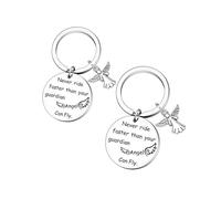 Azwood Lot de 2 porte-clés Drive Safe pour petit ami, cadeau de la part d'une petite amie, cadeau de nouveau conducteur pour homme et femme - Cadeau personnalisé pour couple de fiancé, Saint-Valentin