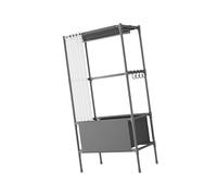 Azxcvbnm Armoire de rangement fonctionnelle facile à construire pour divers espaces de vie