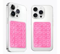 AZXYI Anteel Lot de 2 supports de téléphone à ventouse en silicone, adhésif en silicone, antidérapant pour téléphone portable, support solide pour selfies et vidéos (rose)