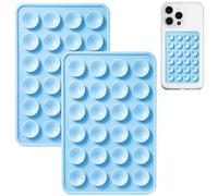 AZXYI Lot de 2 supports de téléphone en silicone avec ventouse, support adhésif en silicone pour téléphone avec ventouse, support antidérapant pour téléphone portable, support à prise ferme pour