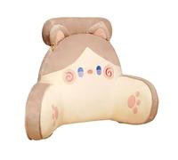 AZXYYEHD Coussin De Lecture pour Adulte, avec Traversin Amovible, Coussin De Dos avec Soutien des Bras, pour Adulte pour Repos Au Lit, Lecture, Regarder La Télévision, Jeux(Curry,65 * 40cm)