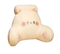 AZXYYEHD Coussin De Lecture pour Adulte, avec Traversin Amovible, Coussin De Dos avec Soutien des Bras, pour Adulte pour Repos Au Lit, Lecture, Regarder La Télévision, Jeux(Beige,65 * 40cm)