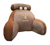 AZXYYEHD Coussin De Lecture pour Lit, Coussin Dorsal Dossier Canapé Flex Confort,Et Housse Lavable , pour Adulte Repos Au Lit, Lecture, Regarder La Télévision, Jeux(Brown.,70 * 50cm)