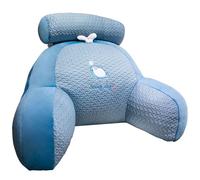 AZXYYEHD Coussin De Lecture pour Lit, Coussin Dorsal Dossier Canapé Flex Confort,Et Housse Lavable , pour Adulte Repos Au Lit, Lecture, Regarder La Télévision, Jeux(Blue,70 * 50cm)