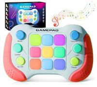 Azyh Fast Push Game Fidget Toys Handle, Upgraded Flashing Quick Press Games Pro pour Enfants, Speed Push Light Up Fidget Game, Console Portable éducative Gamepad Toys pour Garçons, Filles, Adolescents