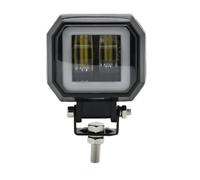 AZYUERHI Phares Avant Lumière LED Ronde En Forme D'oeil D'ange | Projecteurs portables étanches 12V-24V, pour moto, camion, voiture, bateau, travail(1PCS SQUARE)