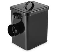 Azyvum Boite Croquette Chat,Boîte à lessive,Boîte de Rangement en métal 6.5L avec Couvercle et cuillère doseuse pour lessive en Poudre Tablette Savon,Pour nourriture pour chien et chat,Grains de café