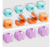 Azyvum Lot de 12 supports de câbles autocollants magnétiques pour bureau, mur, câble de chargement, USB